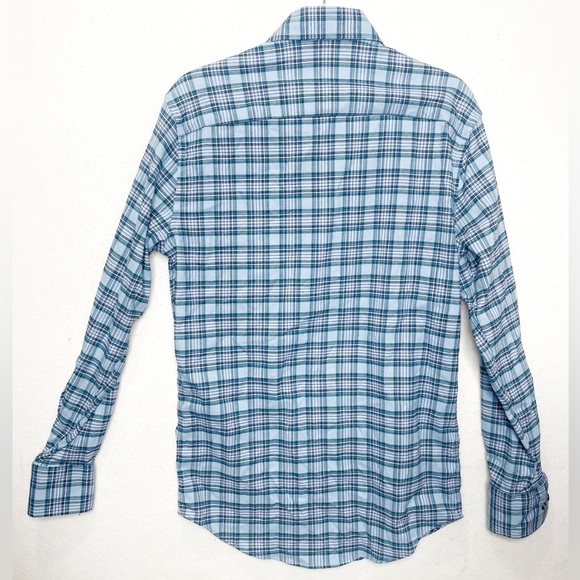 Peter Millar Crown Sport Grohl Performance Plaid Soft Size Small Blue - Picture 2 of 5